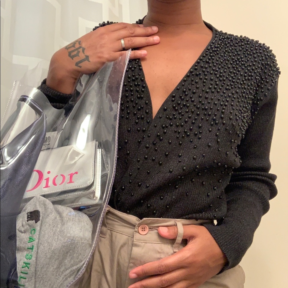 VTG Lillie Rubin beaded cardigan